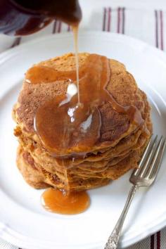 
                    
                        Recipe for Pumpkin-Apple Pancakes with Apple Cider Syrup - This is a glorious way to start any fall day. Pumpkin AND apples! If you’re like me you may want to make extra just so you can have these pancakes for breakfast and dinner.
                    
                