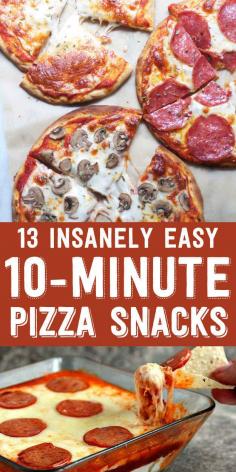 
                        
                            13 Insanely Easy 10-Minute Pizza Snacks. Gf versions of course. To still hold multiple parties in my mouth.
                        
                    