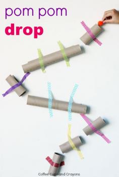 
                        
                            Simple STEM activity for kids. Pom Pom Drop made from empty cardboard tubes!
                        
                    