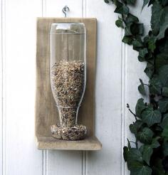 
                    
                        Simple recycled glass bird feeder
                    
                