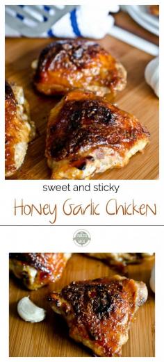 
                        
                            Sweet and Sticky Honey Garlic Chicken | theendlessmeal.com
                        
                    