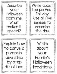 
                    
                        Writing prompts, printables, & activities for Halloween, pumpkins, fall!  NO PREP printable worksheets to keep kiddos engaged during the crazy month of October!
                    
                