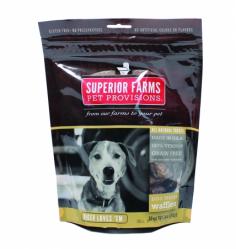 Made of 100 percent new zealand venison. All natural, grain free and gluten free. No artificial colors, flavors or preservatives. Made in the usa. Contains: 100% Natural Venison LungColor: VenisonSize: 3 oz.