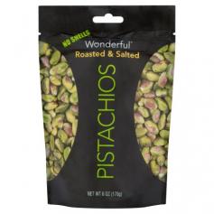 Wonderful: Shelled Roasted & Salted Pistachios, 6 oz: Heart healthy Kosher