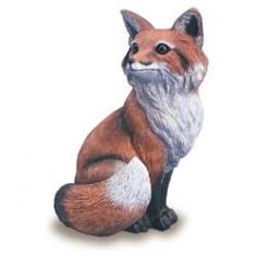 This fox sculpture makes a fine addition to any lawn or garden. The statue is made from all-weather materials, so it resists breakage as the seasons go on. Plus, the way it is constructed makes it so it stays stable at all times. Its beautiful hand-decorated features and lifelike appearance give your backyard a unique touch.