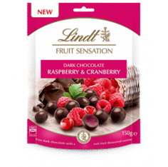 LINDT FRUIT SENSATION Raspberry & Cranberry