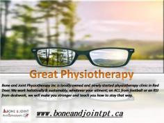 Bone and Joint Physiotherapy Inc is locally owned and newly started physiotherapy clinic in Red Deer. We work holistically & sustainably, whatever your ailment; an ACL from football or an RSI from deskwork, we will make you stronger and teach you how to stay that way. We combine the most current research, treatment and expertise to personalize your recovery. We take a highly professional and proactive approach to achieve a better result for you.