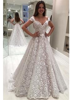 Designer Brautkleid A Linie | Elegante Hochzeitskleider Mit Spitze