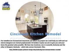 Our installers are licensed and insured for just about any project we could help you with and our interior designers are trained professionals! At Builders Surplus we aim to give you and your home the greatest value possible. We have two locations; one in Louisville, Kentucky and the other in Newport, Kentucky – which also serves Cincinnati, Ohio.