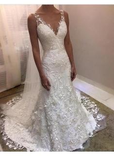 Fashion Brautkleider Mit Spitze | Hochzeitskleider Rückenfrei Online