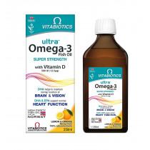 Vitabiotics Ultra Omega 3 Fish Oil Liquid 250ml - Order Online from UK's Most trusted Online Pharmacy - Life Pharmacy