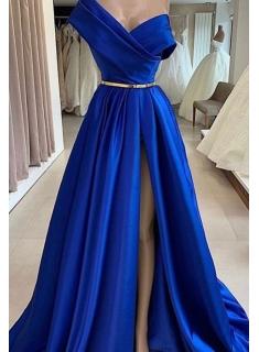 Fashion Abendkleider Lang Royal Blue | Schlichte Abendmoden Online