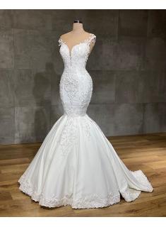 Designer Brautkleider Meerjungfrau | Hochzeitskleider mit Spittze Online