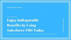 Salesforce just gave them another means of getting ahead of their competitors in the form of Salesforce texting. With the help of the same, people can connect with a wider audience in a single attempt ensuring a deeper impact on the hearts and minds of the masses.