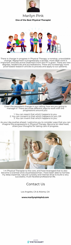 There is change in progress in Physical Therapy: a nonstop, unavoidable change. Repayment is progressively a stickler, more desk work is important and less active treatment from the PT is given. There are new degrees, residencies and accreditations. There are increasingly more proof based research articles to process and apply to our patients.