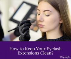 It is indeed very essential for every women to keep their eyelash extensions clean and hygiene. Follow these four steps to make sure your eyelashes are clean.