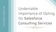 The blog talks about the concept of Salesforce Consulting Services along with its prime importance to help the masses out there for better and smoother functioning of the business processes. Continue reading to know more about the same, and getting enlightened on the relative facts. 