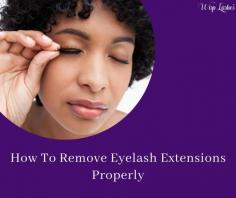 Don't you get time to schedule an appointment for the eyelash extension services? Let's learn to remove lash extensions safely at home with the experts' tips.