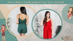 Did you know that jumpsuits can be great summer wear for work too? In this article, we have discussed different ways to style jumpsuits as workwear. Time to stock up your jumpsuits.