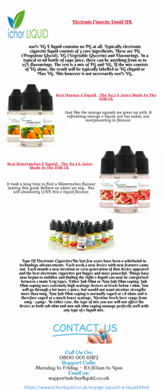 Best E liquid

The first 100% VG E Liquid made in the UK. PG Free E-Juice, including the flavourings. Perfect for those with Allergies to PG.