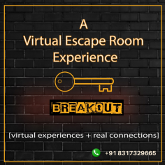 This Weekend Join Breakout Online Virtual Escape Room
Book Now!
@ +91-8317329665
@ navya@breakout.in
Website: https://breakout.in/virtual/

#virtual #onlinevirtualescape #escaperoom #escaperooms #virtualescaperoom #onlinegameevent #game #event #teambuilding #teamboosting #breakout #India #gaming #playstation #videogames #games #escape #mystery #memes #twitch #gamers ##exploration