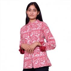 Check out a handcrafted quilted block print jacket for women for the very best and unique designs at Roopantaran. Select from our quilted block print Jacket online collection.