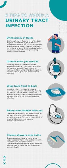 5 Tips to Avoid a Urinary Tract Infection

Urinary tract infections are a common and potentially serious condition that can cause a range of symptoms. While there are many different causes of urinary tract infections, there are some simple steps you can take to help prevent them.

Here are 5 tips to help prevent urinary tract infections:

1. Drink plenty of fluids. Drinking plenty of fluids is one of the best ways to prevent urinary tract infections. Water helps to flush out the urinary system and dilute urine, which makes it less likely for bacteria to grow. Cranberry juice is also thought to be beneficial for preventing urinary tract infections.

2. Urinate when you need to. Urinating when you need to helps to prevent urinary tract infections by flushing out bacteria before it has a chance to multiply. Holding urine in for too long gives bacteria time to grow and can lead to an infection.

3. Wipe from front to back. Wiping from front to back after using the toilet helps to prevent bacteria from the anus from spreading to the urethra. This is especially important for women, as the urethra is located very close to the anus.

4. Empty your bladder after sex. Urinary tract infections are often caused by bacteria that enters the urethra during sexual intercourse. To help prevent this, it is important to empty your bladder immediately after sex.

5. Choose showers over baths. Showers are less likely to cause urinary tract infections than baths, as the water in a shower is less likely to become contaminated with bacteria. If you do take a bath, be sure to clean the tub thoroughly before using it.

If you believe you might have a Urinary Tract Infection, it's best to consult with a urologist in Singapore. You may need to schedule an appointment to discuss your symptoms and provide a urine sample.