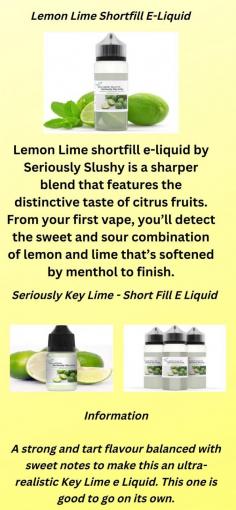 A strong and tart flavour balanced with sweet notes to make this an ultra-realistic Key Lime e Liquid. This one is good to go on its own.
For more details,please visit at https://www.ichorliquid.co.uk/products/seriously-key-lime-e-liquid-shortfill