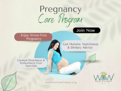 Comprehensive Pregnancy Care & Women& Health Solutions
Our company, dedicated to nurturing the journey of motherhood, proudly presents our Pregnancy Care Program in Dubai. We blend the ancient wisdom of Ayurveda with a holistic approach to provide expectant mothers with the utmost care and support during this transformative phase of life.

Our program is a harmonious fusion of Ayurvedic therapies, nutritional guidance, yoga, and mindfulness practices. Our expert Ayurvedic practitioners customize each treatment to cater to individual needs, promoting physical well-being and emotional balance. We prioritize the health and happiness of both mother and baby, ensuring a serene and blissful pregnancy experience.

Join us on this sacred journey as we celebrate the miracle of life through the healing traditions of Ayurveda in the heart of Dubai.






https://wealthofwellness.org/wellness-programs/pregnancy-care/