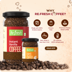 Indulge in the rich aroma and exquisite flavor of our best Instant coffee granules available online at Refresh Your Life. Elevate your coffee experience with premium quality, convenience, and a delightful range of choices. Savor the perfect cup with our instant coffee online collection.

