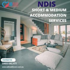 "
AD Health Care provides **NDIS-funded Medium Term Accommodation (MTA) in Sydney**, offering safe, accessible, and fully supported housing for participants awaiting long-term arrangements. Our qualified carers ensure 24/7 assistance, promoting independence and community engagement in a comfortable environment. Contact us today for a seamless MTA experience!"