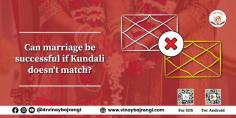 Horoscope matching normally talks about gun matching points, and the presence of major doshas, Nadi Dosha, Bhakoot dosha and gana dosha, which contribute to 21 out of 36 points, become the main criterion to say Yes or No to a marriage. Another important factor in marriage matching is the presence of Mangal Dosha. But do you know over 75% of people termed as Manglik may not be Manglik at all. 

https://www.vinaybajrangi.com/horoscope-matching 