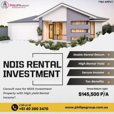 Earn Steady Returns with NDIS Rental Investment! A smart property choice that delivers high yields while making a difference.

https://philipsgroup.com.au/ndis-rental-investment/ 

#NDISInvestment #RentalIncome #ndishomeinvestment #sdapropertyinvestment #investinginndishomes #SmartInvesting #ndisproperties #ndisinvestment #propertyinvestment #investmentproperty