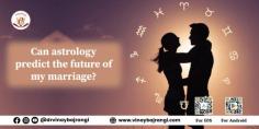 Astrology is great as it allows one to appreciate the world of their future partner and shows not only the physical and the actual personality of their future partner but the inner side of their future partner- their ambitions and values. From your birth chart, you can learn about their education, career, family background, and economic status. 

https://www.vinaybajrangi.com/marriage-astrology/life-partner-prediction
