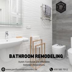 Looking to transform your outdated bathroom into a modern, spa-like retreat? Pacific Construction Inc. offers expert bathroom remodeling services in San Francisco and the surrounding Bay Area. With over 20 years of experience, our licensed and insured team delivers custom solutions tailored to your style, space, and budget. From walk-in showers and elegant vanities to high-end tile work and lighting upgrades, we manage your project from design to completion with precision and care. Our commitment to clear communication, quality craftsmanship, and on-time delivery ensures a smooth renovation experience from start to finish.