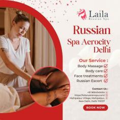 Laila Russian Spa provide a luxury escape, relaxation, and rejuvenation with the best massage service at our renowned Russian spa Aerocity Delhi, and our therapies provide the best massage services to freshen the body and soothe the mind. With our well-trained and professional masseuses and unique environment, we are able to provide you with a truly incomparable experience of wellness. Our therapeutic massages & body therapy are specially made to fulfill the needs of our clients! At our Russian Spa in Aerocity, we also provide an exclusive Russian escort service in Aerocity, ensuring clients enjoy comfort, privacy, and complete satisfaction in every visit. Contact Laila Russian Spa today and book your slot of relaxation!