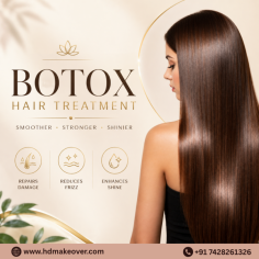 Transform dry and damaged hair with professional Botox Hair Treatment Services designed to restore softness, shine, and manageability. This deep-conditioning treatment helps reduce frizz, repair weakened strands, and improve overall hair texture without harsh chemicals. Suitable for all hair types, hair botox nourishes the hair from root to tip, leaving it smooth, healthy-looking, and easier to style. Choose expert hair botox services for silky, refreshed, and revitalized hair.