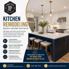 Transform your kitchen into a modern, functional, and beautiful space with our expert kitchen remodeling services in Burlingame. We specialize in custom kitchen designs, cabinet installation, countertops, flooring, lighting, and complete renovations tailored to your lifestyle and budget. Our skilled team focuses on quality craftsmanship, smart space planning, and timely project completion to deliver stunning results. Whether you want a sleek modern kitchen or a cozy traditional look, we bring your vision to life with precision and care. Contact us today for a free consultation and give your kitchen the perfect makeover!