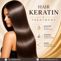 Transform dull and unmanageable hair with professional Hair Keratin Treatment designed to restore smoothness, shine, and strength. This treatment helps reduce frizz, repair damaged hair, and improve overall texture, leaving your hair soft, silky, and easier to manage. Suitable for all hair types, keratin treatment provides long-lasting results while protecting hair from humidity and daily styling stress. Choose expert keratin treatment services for healthier, sleek, and beautifully nourished hair.