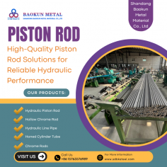 Shandong Baokun Metal Material Co., Ltd. delivers high-performance Piston Rod solutions designed for hydraulic cylinders, industrial machinery, and heavy-duty applications. Manufactured with premium-grade steel and advanced chrome plating technology, each Piston Rod ensures excellent corrosion resistance, durability, and precision performance.