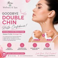 Get rid of stubborn chin fat with advanced Double Chin Reduction treatments at Rose Wellness & Spa. Our non-invasive treatment helps contour and tighten the chin area, giving you a slimmer, more youthful appearance without surgery or downtime. Enjoy safe, effective, and personalized care designed to enhance your natural beauty and confidence. Book your consultation today and achieve the defined jawline you deserve!