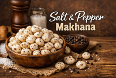 If you are looking for a crunchy, delicious, and healthier snack alternative, Salt & Pepper Makhana from Chappan Bhog Makhana deserves a place in your daily routine. Combining premium roasted makhana with the timeless flavor of salt and pepper, it delivers the perfect mix of taste, crunch, and wellness.