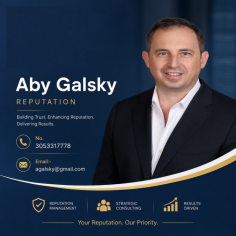 Aby Galsky Reputation helps individuals and businesses strengthen their professional image through strategic reputation management and consulting services. Focused on building trust, enhancing credibility, and delivering measurable results, the company provides personalized solutions that support long-term success and a positive public presence.