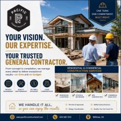 Pacific Construction is a trusted general contractor in Millbrae, providing high-quality residential and commercial construction services tailored to your needs. Our experienced team handles everything from home remodeling, kitchen and bathroom renovations, and room additions to complete construction projects with professionalism and attention to detail. We are committed to delivering exceptional craftsmanship, transparent communication, and on-time project completion. Whether you're planning a renovation, upgrade, or new construction project, Pacific Construction offers reliable solutions that enhance the beauty, functionality, and value of your property in Millbrae.