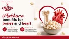 Yes. Makhana contains calcium, magnesium, phosphorus, and antioxidants that support healthy bones and contribute to overall heart wellness when consumed as part of a balanced diet. While no single food can prevent disease, adding nutrient-rich snacks like roasted makhana can help support a healthy lifestyle.