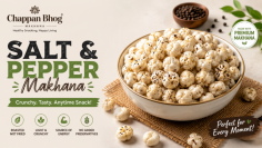 If you're looking for a crunchy, flavorful, and ready-to-eat snack, Salt & Pepper Makhana is a great option. Its classic seasoning, premium-quality fox nuts, and satisfying texture make it suitable for everyday enjoyment. Whether you're working, relaxing, traveling, or spending time with loved ones, this roasted snack is easy to carry and enjoyable to eat.