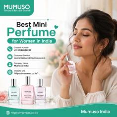 Looking for the Best Mini Perfume for Women in India? Mumuso India offers a stylish collection of mini perfumes crafted for women who love fresh, elegant, and long-lasting fragrances. These travel-friendly perfumes fit easily into your handbag, making them ideal for work, travel, parties, or daily wear.